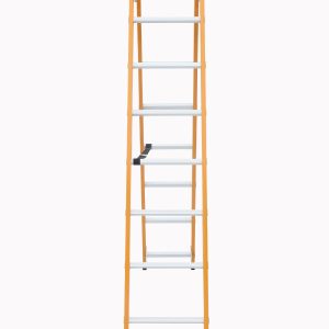 نردبان آلومینیومی الگانت ۲ تکه 14 پله مدل صنعتی | ارتفاع 4 متری | تولید شرکت آلوم پارس