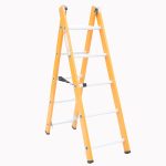 نمای کامل نردبان دو طرفه فایبرگلاس الگانت با ارتفاع ۳ متر و ۱۰ پله