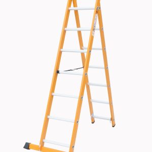 نردبان فایبرگلاس ۱۴ پله الگانت از نمای نیمهباز