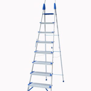 نردبان ۸ پله هایلوکس با طراحی مقاوم، سبک و ایمن برای کارهای خانگی و اداری.