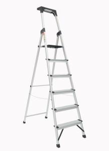 نردبان ۶ پله برند اطلس مدل خانگی با طراحی ایمن و مقاوم