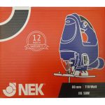جعبه و بسته‌بندی اره عمود بر نک مدل NEK 880 JS با گارانتی رسمی و کیفیت ساخت بالا.