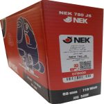 اقلام همراه اره عمود بر نک مدل NEK 880 JS شامل دفترچه راهنما، تجهیزات جانبی و متعلقات دستگاه.